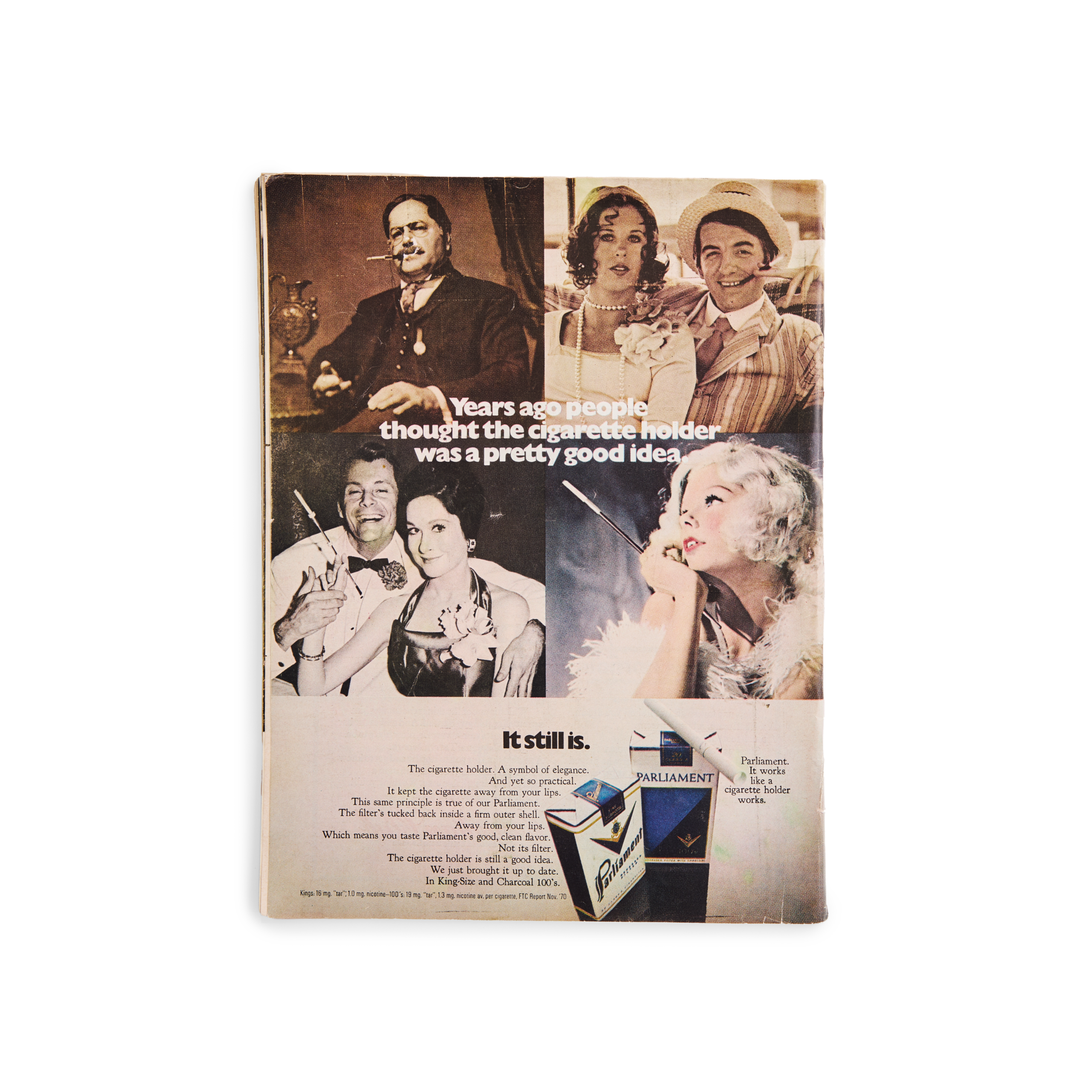 Back cover of Time magazine from April 26, 1971, featuring a vintage cigarette advertisement, part of the historic issue documenting the Ping Pong Diplomacy and the U.S. table tennis team’s visit to China.