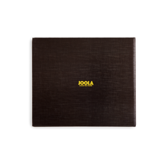 Back cover of the German 1973 book “Tischtennis – Ichiro Ogimura” published by JOOLA, featuring the JOOLA logo on the rear of the hardcover edition.